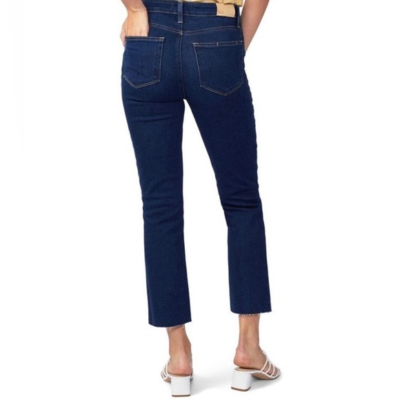 Paige Denim Cindy Cropped Raw Hem Sz 27 - Picture 2 of 13